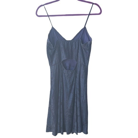 Endless Blu Lace Mini Dress Navy Size L - Picture 2 of 10